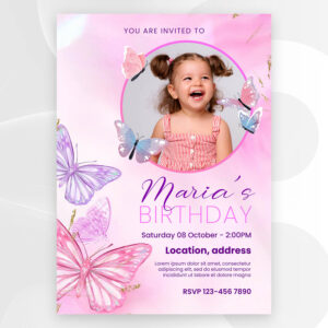 Birthday Invitation Card 001