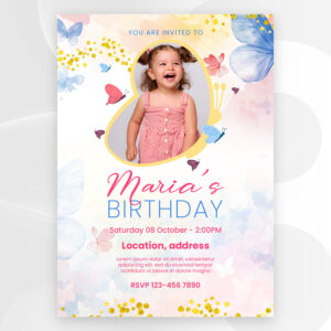 Birthday Invitation Card 002